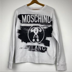 Moschino Paint Logo Graphic Sweatshirt